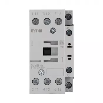 Eaton DILM25-01 Leistungsschütz, 3-polig, 25 A AC-3, 11 kW, 230 V AC 50 Hz / 240 V AC 60 Hz Spule, 1 NC Hilfskontakt 277164