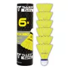 TALBOT TORRO Tech 350 Nylon Badminton-Federball, mittlere Geschwindigkeit, Gelb/Blau 479103