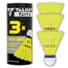 TALBOT torro Tech 350 Nylon Badmintonfederball, mittlere Geschwindigkeit, gelb/blau, 1 Stück 479113