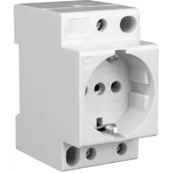 Eaton xPole DIN-Schienen-Schuko-Steckdose 16 A 250 V AC ohne Klappdeckel, 2,5 TE, Lichtgrau 266875