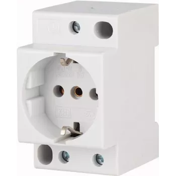 Eaton xPole DIN-Schienen-Schuko-Steckdose 16 A 250 V AC ohne Klappdeckel, 2,5 TE, Lichtgrau 266875