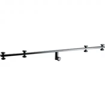 König & Meyer 21393 Mikrofon-Galgenarm - Schwarz, Stahl, 1455 mm, 3/8 Zoll Gewinde, Gegengewicht inklusive 21393-070-55