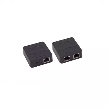 SHIVERPEAKS BS08-01102 2-Port Gigabit manueller Netzwerk-Switch, ABS Schwarz