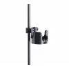 K&M 16018-000-55 Getränkehalter für Ständer, Schraubklemme, passend für Rohre bis 30 mm, hält Becher bis 85 mm, Schwarz