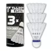 TALBOT TORRO Tech 350 Medium Nylon Badmintonfederball, Weiß/Blau, 1 Stück 479112