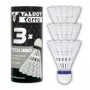 TALBOT TORRO Tech 350 Medium Nylon Badmintonfederball, Weiß/Blau, 1 Stück 479112