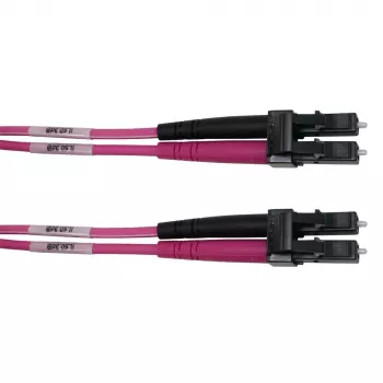 Telegärtner 1m LC auf LC OM4 Multimode LWL Patchkabel, Violett