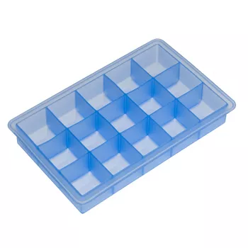 LURCH FlexiForm Eiswürfelform 15 Würfel Blau 10450