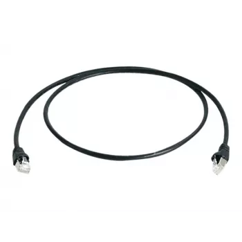 Telegärtner Cat 6A S/FTP Patchkabel, 1,5 m, Schwarz L00001A0169