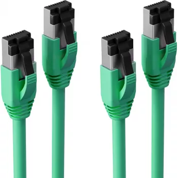 S CONN maximum connectivity BASIC-S Cat. 8.1 F/FTP PIMF LSZH grünes Patchkabel 1,0m, 2er-Pack SC08-41023-2