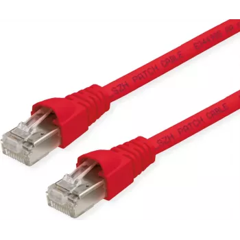 TELEGÄRTNER 100028072 Cat6a S/FTP Patchkabel, 5,5 m, Rot