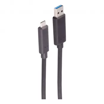 SHIVERPEAKS BS30-38075 Glasfaser-USB-A-auf-USB-C-Kabel, 10m, 5Gbps, Schwarz