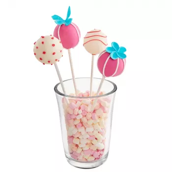 LURCH Cake-Pop-Form, Silikon, 20 Mulden, Rot, 23,0 x 18,5 cm 83027