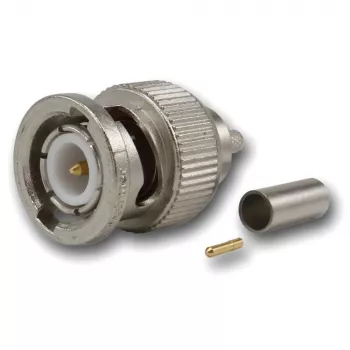 Telegärtner BNC Crimp-Kabelstecker G08, 50 Ohm, Professional, RD-316, 5 Stück (J01000A0043)