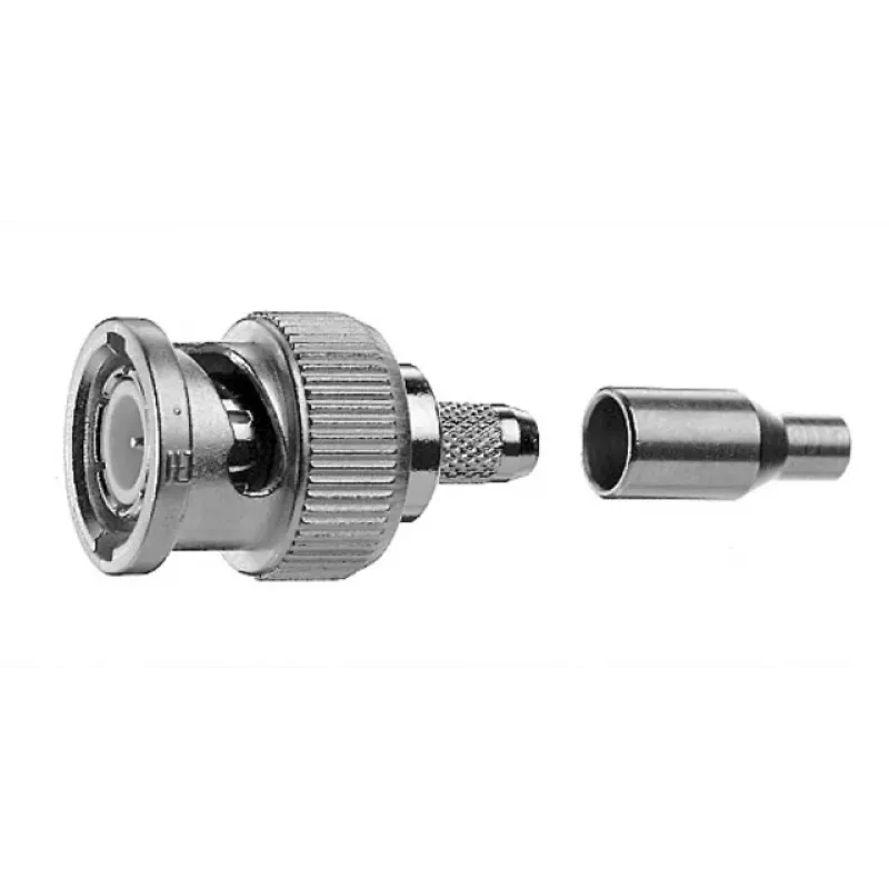 Telegärtner BNC-Kabelstecker Crimp G04 75 Ohm, crimp/crimp, Standard, A2505, G04 (RG-179B/U) - 1 Stk
