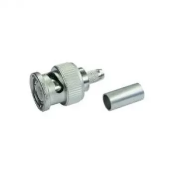 Telegärtner BNC Crimp-Kabelstecker G13/G50, 75 Ohm, Professional, 0,4/2,5, 5 Stück (J01002A1350)