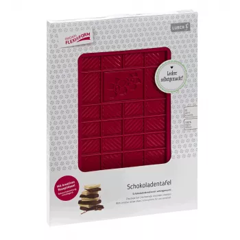 Lurch 83090 Silikon-Schokoladenform, 12,0 x 20,5 cm