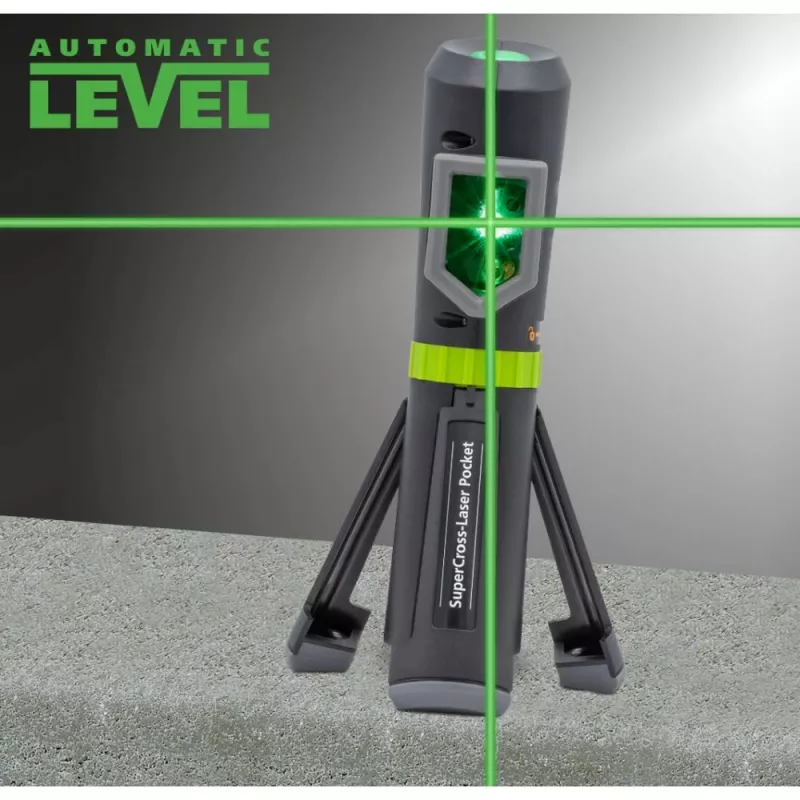 Laserliner SuperCross-Laser Pocket Plus Kreuzlinienlaser, 40 m Reichweite 031.120A