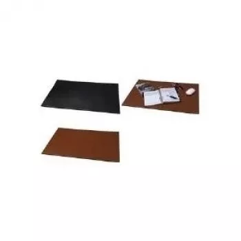 JÜSCHA Alassio Schreibtischunterlage aus Echtleder, Schwarz, 650 x 450 mm 52000