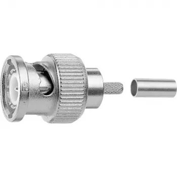 Telegärtner BNC Stecker Crimp Verbinder 75 Ohm Professional Serie für Koaxialkabel J01002A0073
