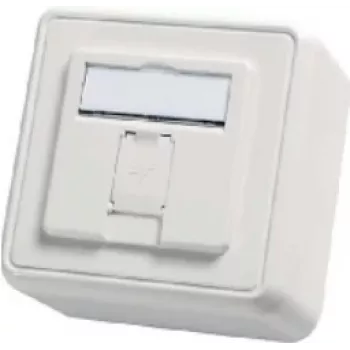 TELEGÄRTNER AMJ-S Aufputz-Dose für 1 Modul, Reinweiß H02000A0090
