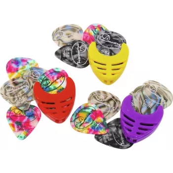 DIMAVERY Gitarren-Plektrum-Halter, verschiedene Farben (26310120)