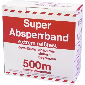 ZUBEHÖR Absperrband Rot/Weiß 500m x 75mm (3000596K)