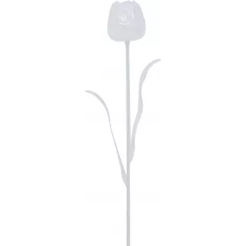 EUROPALMS Kristall-Tulpe Kunstblume, Transparent, 61 cm, 12er-Pack 82600206