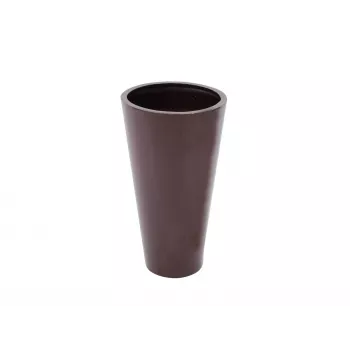 Europalms LEICHTSIN ELEGANCE-69 Pflanzgefäß, 69 cm, Braun glänzend (83011860)