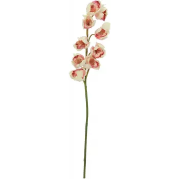 EUROPALMS Künstlicher Cymbidium-Zweig, Creme-Pink, 90cm 82530311