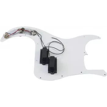 DIMAVERY Pickguard für PB E-Bass-Modelle, 3-lagig Schwarz 26300210