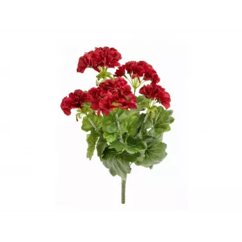 EUROPALMS Künstlicher Geranie, Dunkelrot, 42cm 82600112