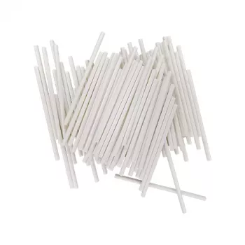 LURCH Flexiform Papier-Cake-Pop-Stiele Weiß 100 Stück (85127)