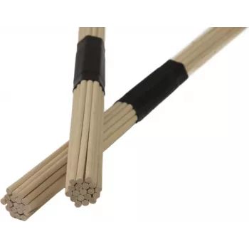DIMAVERY DDS-Rods Ahorn Drum Rods, 19 Stäbe, Gummigriff, 405 mm, Paar 26070380