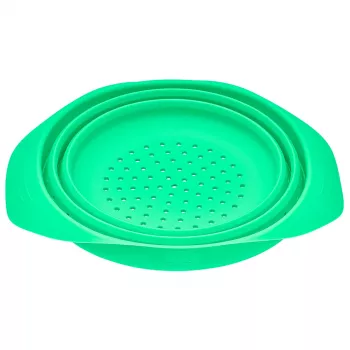 LURCH Faltbares Silikonsieb 24 cm Grün 210285