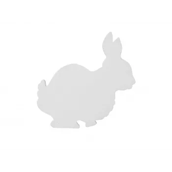 EUROPALMS Silhouette Hase, Weiß, 56cm (83505010)