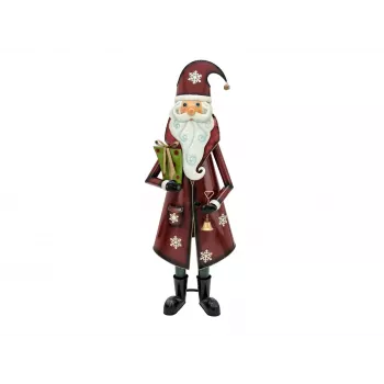 EUROPALMS Weihnachtsmann Metallfigur Rot 150cm 83314903