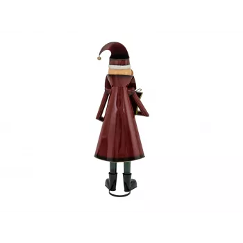 EUROPALMS Weihnachtsmann Metallfigur Rot 150cm 83314903
