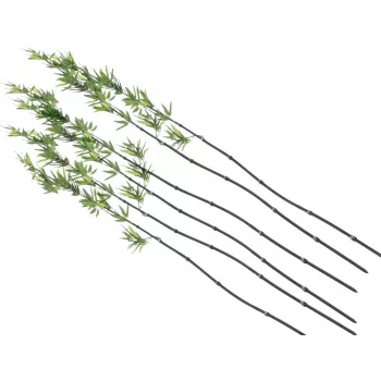 EUROPALMS Künstlicher Bambusstab mit Blättern, 180cm, 6er-Pack 82509260