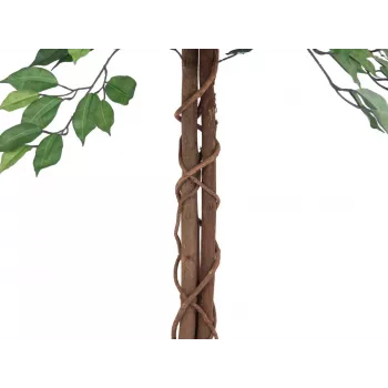 EUROPALMS Ficus Benjamina mehrstämmige Kunstpflanze, 150cm 82506125