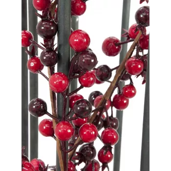 EUROPALMS Künstliche gemischte Beeren-Girlande, 180cm, Rot 83500501
