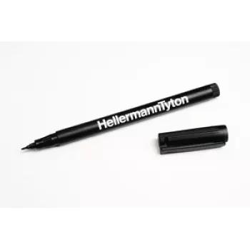 HellermannTyton 500-50820 Permanentmarker Schwarz Rundspitze 2 Stück
