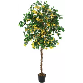 EUROPALMS Bougainvillea Kunstpflanze, Gelb, 180 cm 82507081