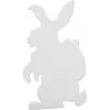 EUROPALMS Silhouette Osterhase, Weiß, 60cm (83505011)