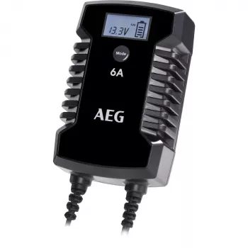 AEG LD6 10617 Kfz-Batterieladegerät 6V/12V 3A/6A mit LCD-Anzeige