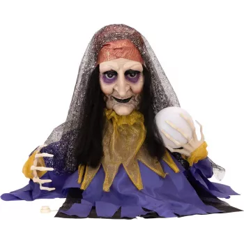 EUROPALMS Halloween animierte Wahrsagerin Figur, 50cm 83316113