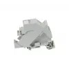 SYNERGY21 Keystone-Modulhalter DIN-Schiene Slim ABS für 1xTP Modul Slim Line (S215416V2)