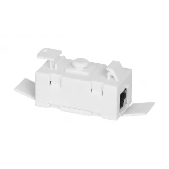 f-tronic RJ45 Patch-Patch Verbinder PPV5 Cat 5e, Weiß 7110117