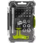 Goobay Schraubendreher-Set mit 30-teiligem Bit-Set – Präzisionswerkzeug-Set für Schraubarbeiten, Montage und Elektronikreparatur (77841)