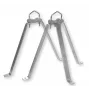 WEIß MHZ4060 Wandhalterungsset Stahl 40cm (39064)